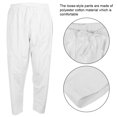 thumbnail image 4 of Muslim Pants, Simple Style Elastic Band Loose-style Afghan Pants,  Office Temple School For Home White XXL, 4 of 8