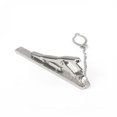 thumbnail image 4 of 1pc Men Metal Silver Tone Simple Necktie Tie Bar Clasp Clip Clamp Pin, 4 of 6