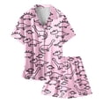 thumbnail image 4 of Hiiyo Big Girls Pajama Set Dinosaur Print Loungewear Pj's Set, 2-Piece, Sizes 2-13T, 4 of 4
