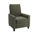 thumbnail image 1 of Fauteuil inclinable CorLiving Kelsey en lin gris-vert, 1 of 6