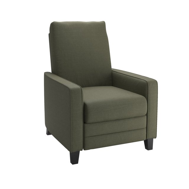 Fauteuil inclinable CorLiving Kelsey en lin gris-vert