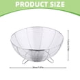 thumbnail image 3 of Tableware Decor, Tyeign 2Pcs Countertop Fruit Bowl Stainless Fruit And Vegetable Basket for Kitchen Counter Wire Baskets for Fruits Vegetables Breads Snacks Large Fruit Bowl Dinnerware, 3 of 8