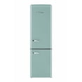 thumbnail image 1 of Classic Retro 9 cu. ft. Electric Bottom Freezer Refrigerator with Wine Rack in Ocean Mist Turquoise, 1 of 1