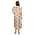 thumbnail image 3 of Moomaya Printed Sleepwear Cotton Ruffled Border Womens Maxi Nightdress, 3 of 5