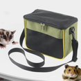 thumbnail image 4 of GROWTH TANK Hamster Carrier Outgoing Pouch with Removable Mat Shoulder Bag Guinea Pig Travel Green, 4 of 9