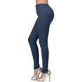 thumbnail image 1 of WTXUE Jeans Colorés Taille Haute Extensibles pour Femmes Bleu, 1 of 6