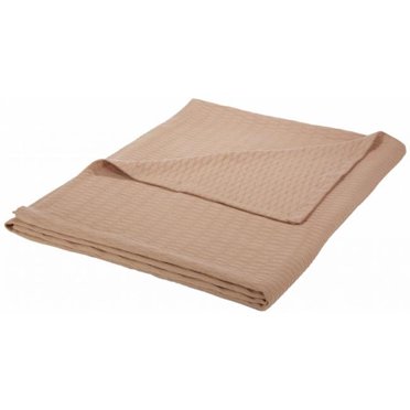 Impressions by Luxor Treasures BLANKET-DIA TW KH All-Season Luxurious 100% Cotton Blanket Twin- Twin XL, Khaki