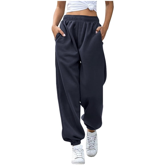 Timegard Sweatpants for Women Joggers Elastic Waist Drawstring Fall Winter Casual Comfy Pants with Pockets