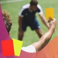 thumbnail image 2 of 2 Pieces/Set Football Referee Rectangle Card Game PVC Supply Soccer Match Sport Red Yellow Cards Professional Ejector Judgement Game, 2 of 9