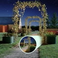 thumbnail image 2 of Yiwa Heavy Duty Galvanized Raised Garden Bed, Features 96 Inch Tall Vertical Arch Trellis, Rust-Resistant Planter Box for Outdoor Climbing Plants, Vegetables, and Flowers, 2 of 8