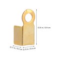 thumbnail image 2 of 500pcs Ribbon Crimps Jewelry Making Ribbon Clamps Cord Ends Jewelry Kit, 2 of 9