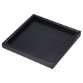 thumbnail image 1 of Unique Bargains 9' Square Wood Serving Tray Decorative Platter Home Kitchen Candle, Black, 1 of 6