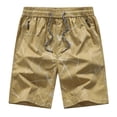 thumbnail image 2 of Pisexur Half Shorts Pants Fashion Men's Pocket Zipper Buttons Print Leisure Time Tooling Short Pants, 2 of 3