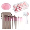 thumbnail image 3 of 13pcs Makeup Brushes Kit With Wood HandleEyeshadow Brush Makeup Sponge Set Beauty Tools With Storage Bag, 3 of 9