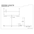 thumbnail image 2 of Kingston Brass CC3135 D-Shape Shower Rod - Oil Rubbed Bronze, 2 of 2