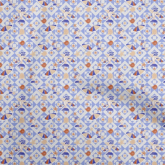 oneOone Silk Tabby Medium Purple Fabric Beach Craft Projects Decor Fabric Printed By The Yard 42 Inch Wide