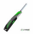 thumbnail image 2 of Lyzoo Bâton de Cricket en Plastique Rigide en PVC Robuste, Format Régulier, pour Adultes 1+ / Noir et Vert, 2 of 5