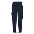 thumbnail image 4 of WRKEKC Cargo Pants for Men Pocket Patch Drawstring Multiple Pockets Straight Leg Work Pants Outdoor Fitness Pants for Active Wear, 4 of 5