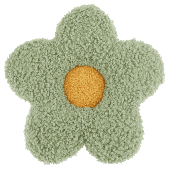 Bouclair Green Flower Decorative Throw Pillow