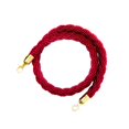 thumbnail image 1 of Rope Barriers - Heavy Duty Crowd Control Stanchions Twisted Barrier 3m Red, 1 of 8