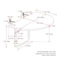 thumbnail image 2 of CorLiving Parksville Resin Wicker and Steel Outdoor Foldable Balcony Table, Black, 2 of 10
