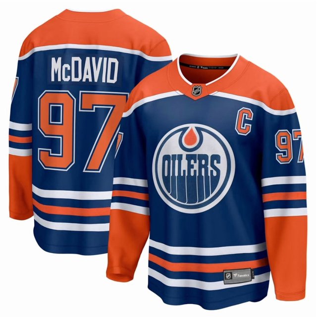 Connor McDavid Edmonton Oilers NHL Fanatics Breakaway Home Jersey, Small