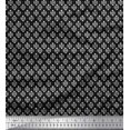thumbnail image 1 of Soimoi Rayon Fabric Damask & Floral Block Printed Craft Fabric by The Yard 56 Inch Wide, 1 of 2