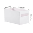 thumbnail image 3 of Rvkxad White Plastic Storage Basket, Kitchen Drawer Organizer for Miscellaneous Snacks, Storage Box, Organization Container, 3 of 6
