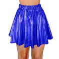 thumbnail image 3 of B91xZ Jupe Longue Évasée Douce pour Femmes Taille Élastique, BU2 L, 3 of 5