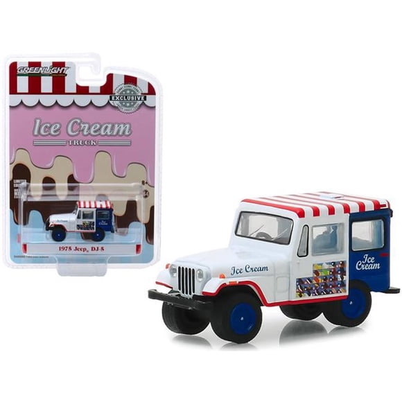Greenlight 30005 1975 Jeep DJ-5 Ice Cream Truck Hobby Exclusive 1-64 Diecast Model Car