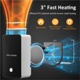 thumbnail image 3 of Portable Space Heater Desktop Hand Warmer Space Heater Portable Mini Electric Heater For Home Heaters Winter Heating Fan ,Rapid Heating, 3 of 7