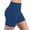 Blue, variant on Cameland High Waisted Womens Biker Shorts Running Womens Shorts Solid Color High Stretch Slim Yoga Athletic Shorts