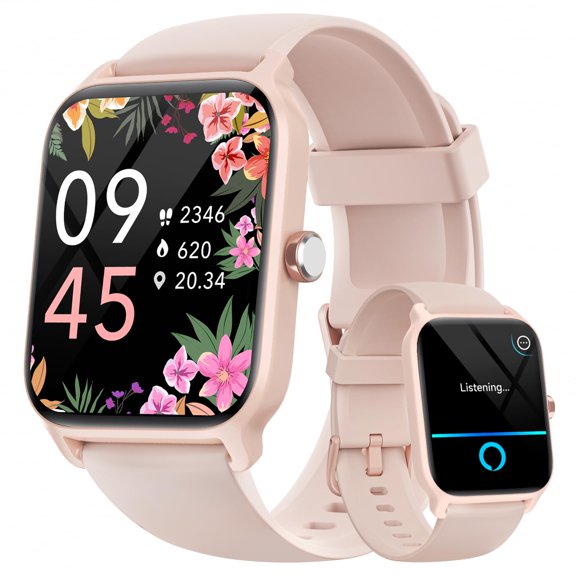 Fitpolo Smart Watches for Women Android & iPhone, Alexa Built-in [1.8" HD Screen] IP68 Waterproof Fitness Watch with Bluetooth Call (Answer/Make), Heart Rate/Sleep/SpO2 Monitor,