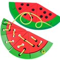 thumbnail image 3 of Maoww Watermelon Wood Threading Toys Interactive Outdoor Stringing Game Appliance Toys Household Travel, 3 of 6