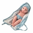 thumbnail image 1 of A Realistic Baby Doll Boy With Light Blue Robe Soft Body Toy, 1 of 7