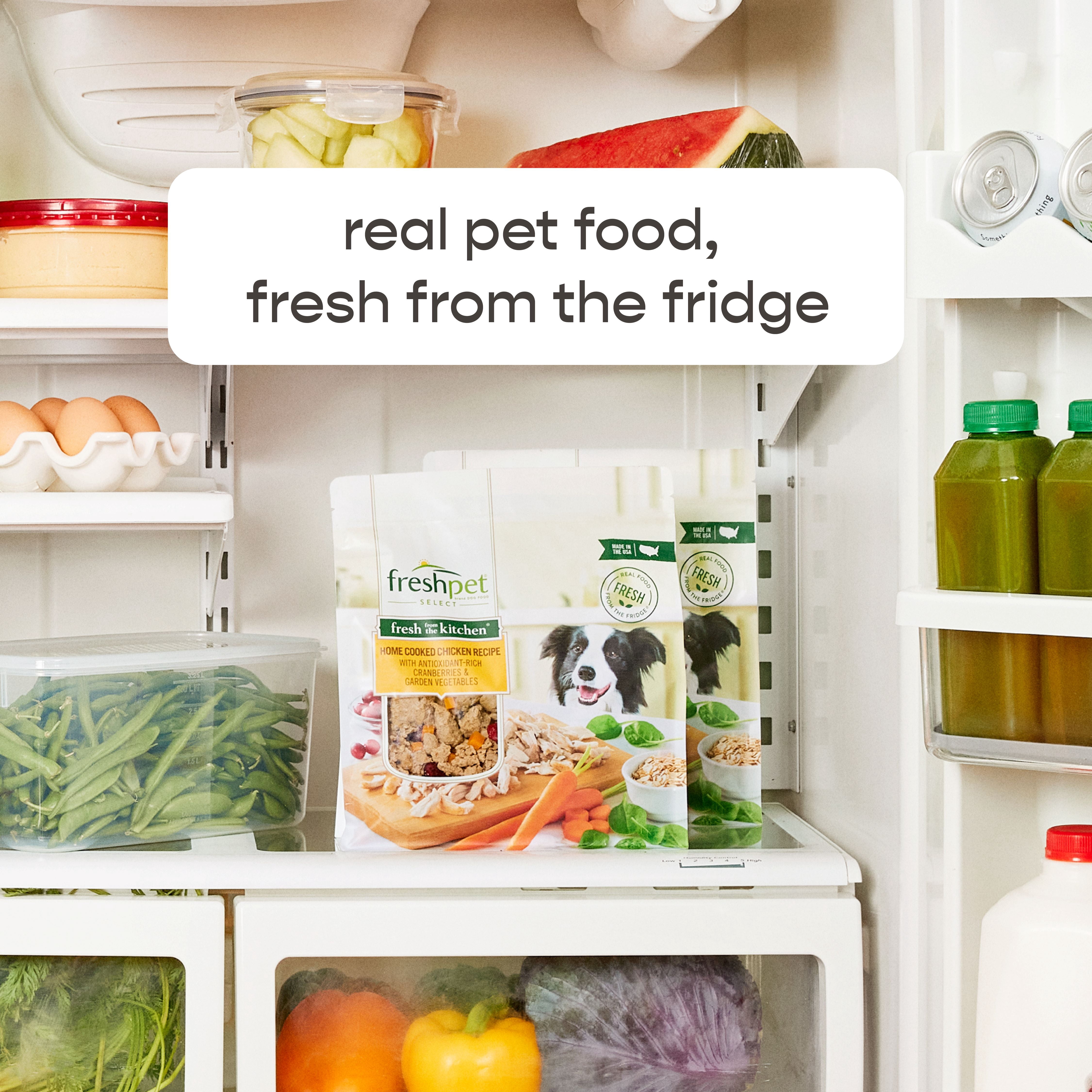 Freshpet Fresh Dog Food, Chunky Beef Recipe, Slice & Serve Roll 680g