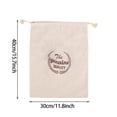 thumbnail image 1 of Lunch Bag 1Pc Linen Bread Bag Reusable Bread Drawstring Bag Cotton Bread Bag, Kitchen Lunch Bag, 1 of 2