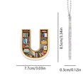 thumbnail image 2 of 26 Letter Acrylic Keychain Pendant for Books, 2 of 3