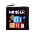 thumbnail image 1 of Soft Baby Cloth Book Infant Educational Black & White Traffic Animal Fruit Numbers Cognize Cloth Book Toy, 1 of 6