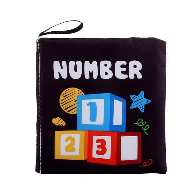 Soft Baby Cloth Book Infant Educational Black & White Traffic Animal Fruit Numbers Cognize Cloth Book Toy