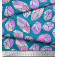 thumbnail image 3 of Soimoi Blue polyester Crepe Fabric Crystal Stone Geometric Print Fabric by the Yard 42 Inch Wide, 3 of 3