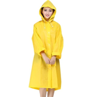 LSLJS Raincoat for Adults Portable Rain Cape Water-proof Outdoor Raincoat with Hood Transparent Raincoat for Camping, Hiking & Travel, Home Accessories
