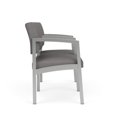 thumbnail image 4 of Lenox Chaise d'Attente de Réception en Acier à 2 Places / Acier Argenté / Gris Pâle, 4 of 5
