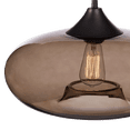 thumbnail image 2 of Bouclair Grey Glass Globe Ceiling Lamp, 2 of 4