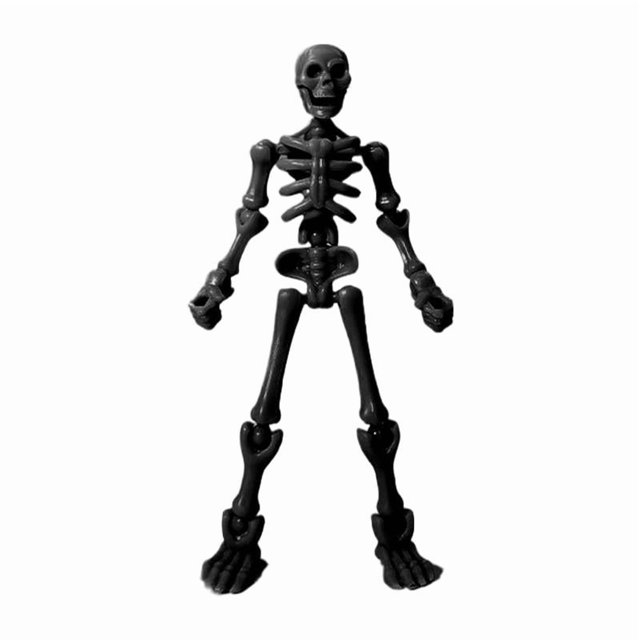 XDGJTBFMY Mini Skeleton Figures,13CM Skeleton Toy Action Figure,Multi-Jointed Movable Skeleton Decor,Human Bones for Accessories Party Favors