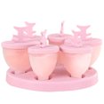 thumbnail image 1 of Coofit Ice Cream Mold DIY Fish Shape 6-Capacity Ice Pop Mold Popsicle Mold for Home, 1 of 10