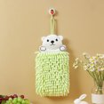 thumbnail image 4 of YAOMOBB Animal Design Hand Towel Cartoon Design Hand Towel Quick Dry Hanging Wipe Towel Reusable Cleaning Home Kitchen Bathroom, 4 of 6