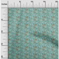thumbnail image 2 of oneOone Rayon Teal Green Fabric Floral Ditsy Craft Projects Decor Fabric Printed By The Yard 56 Inch Wide, 2 of 4