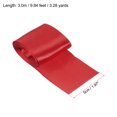 thumbnail image 2 of Unique Bargains 5cmx3m Finish Line Satin Ribbon Poly Tape Athletics Sprint Run Race, Red 2 Pack, 2 of 5