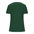 thumbnail image 5 of Jsaierl Womens Button Front Tops Solid Color Short Sleeve V Neck Shirts Basic Summer Relaxed Blouses Casual Going Out Holiday Tees, 5 of 5